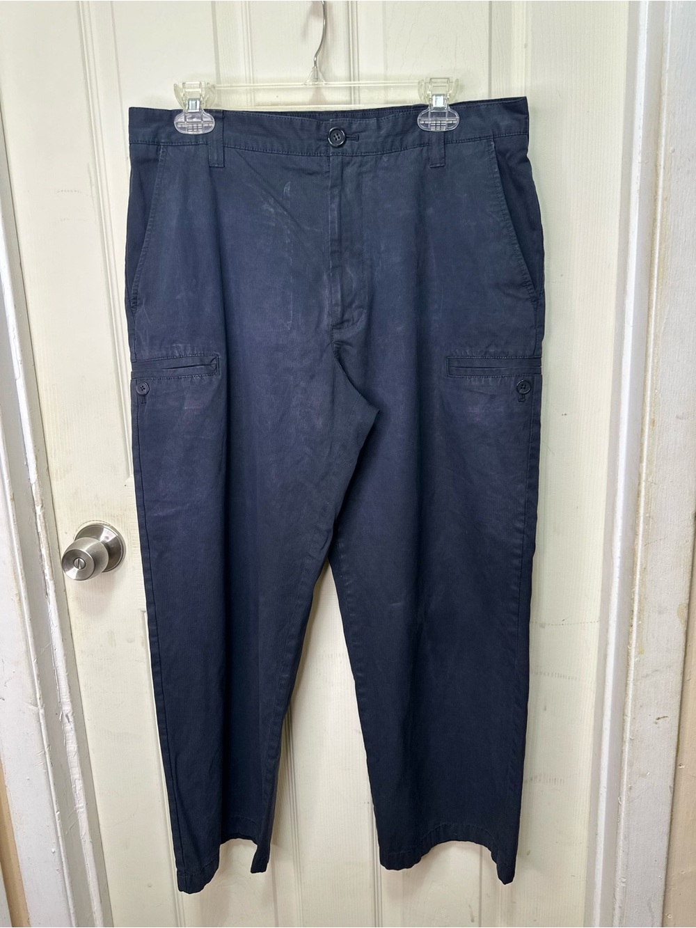 IZOD XFG Men's Golf Utility Pants Navy Blue 33x32 Active Stretch Work Hiking#601